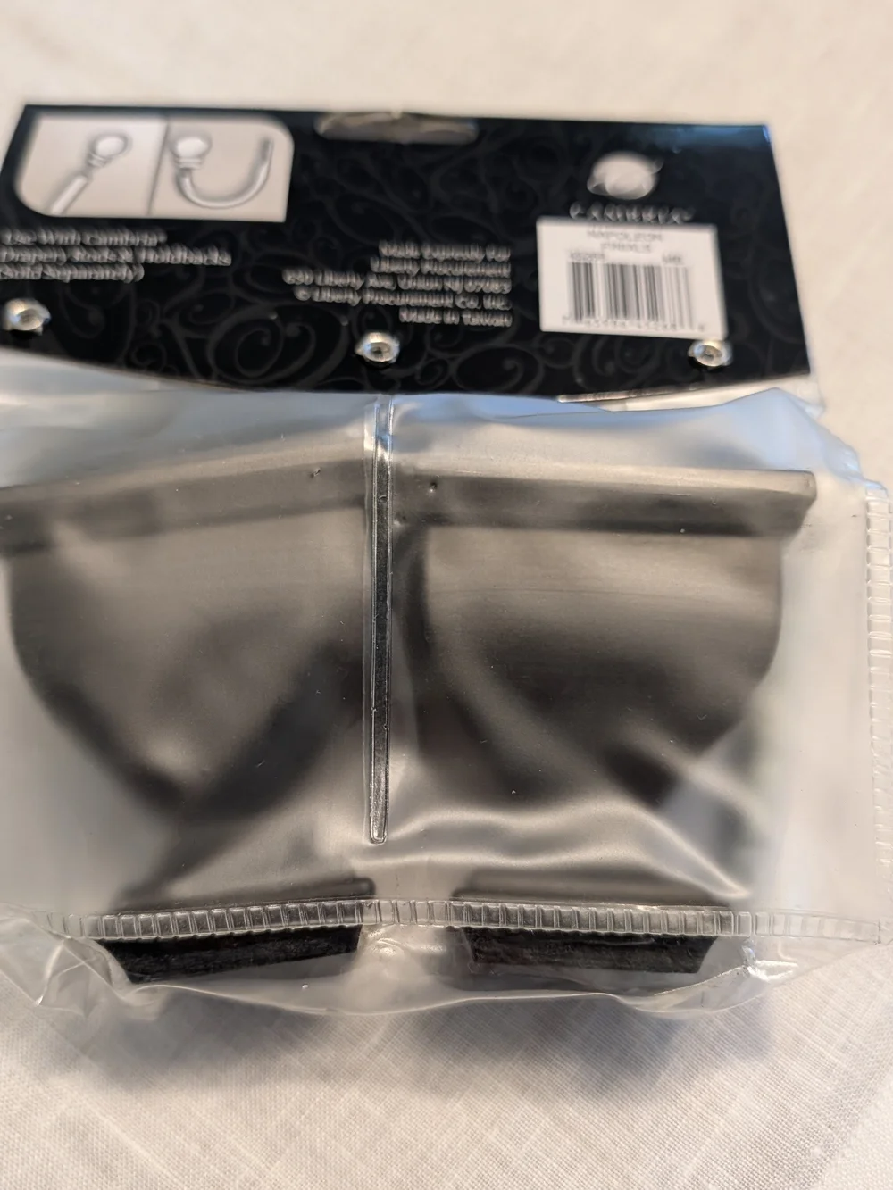 Cambria Premier Finials Matte Brown for Curtain Rods Or Tiebacks - Pair